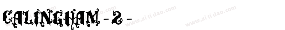 Calingham-2字体转换