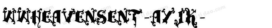 Wwheavensent-aYjK字体转换