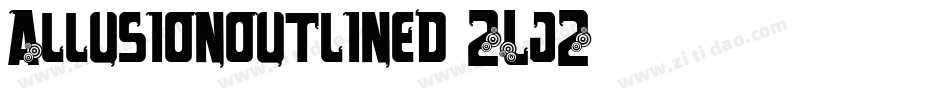 Allusionoutlined-ZLjZ字体转换