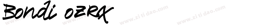 Bondi-oZRx字体转换