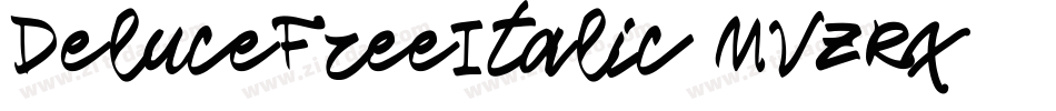 DeluceFreeItalic-MVZRx字体转换