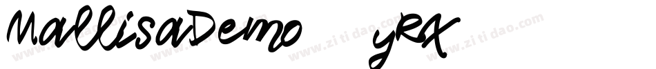 MallisaDemo-51yRx字体转换