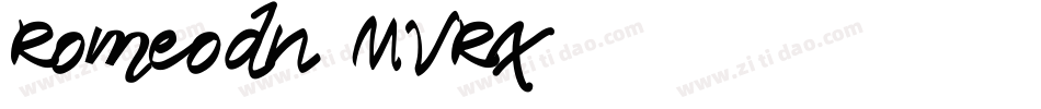 Romeodn-MVRx字体转换