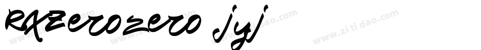 RxZerozero-jyj字体转换 RxZerozero-jyj字体转换