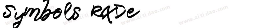 Symbols-RxDe字体转换