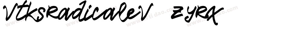 VtksRadicaleV2-ZYRx字体转换