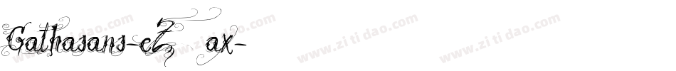 Gathasans-eZ1ax字体转换