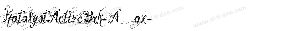 KatalystActiveBrk-A1ax字体转换 KatalystActiveBrk-A1ax字体转换