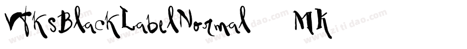 VtksBlackLabelNormal-71MK字体转换