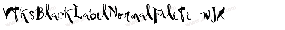 VtksBlackLabelNormalFilete-wJXx字体转换 VtksBlackLabelNormalFilete-wJXx字体转换