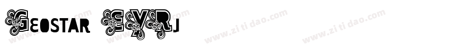 Geostar-EYRj字体转换