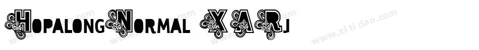 HopalongNormal-XARj字体转换