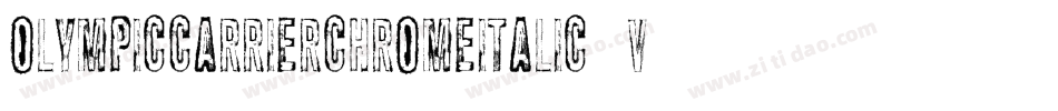 OlympicCarrierChromeItalic-v96M字体转换