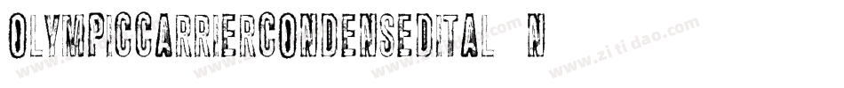 OlympicCarrierCondensedItal-n7qP字体转换