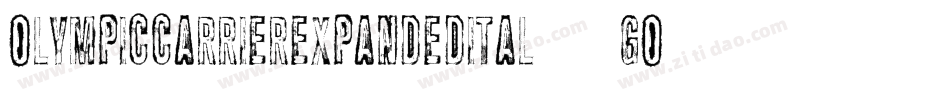 OlympicCarrierExpandedItal-8Go0字体转换