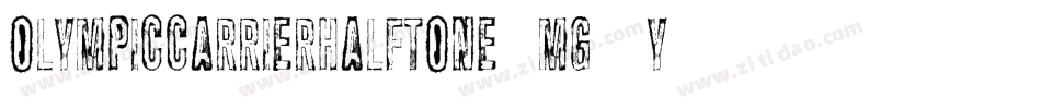 OlympicCarrierHalftone-Mg1Y字体转换