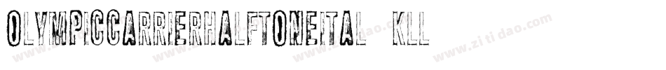 OlympicCarrierHalftoneItal-KLl7字体转换