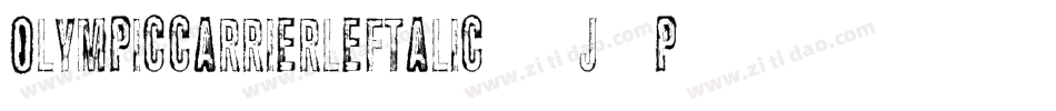 OlympicCarrierLeftalic-7J4P字体转换