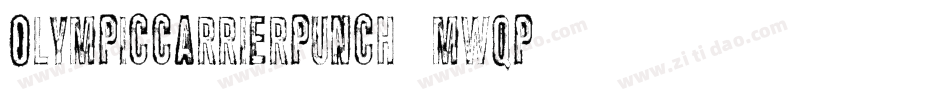 OlympicCarrierPunch-mwqP字体转换
