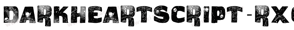 DarkheartScript-rXoA字体转换