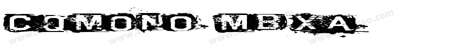 CqMono-mBXa字体转换