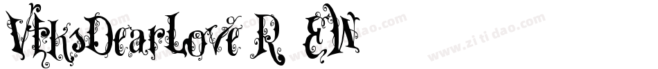 VtksDearLove-R0EW字体转换