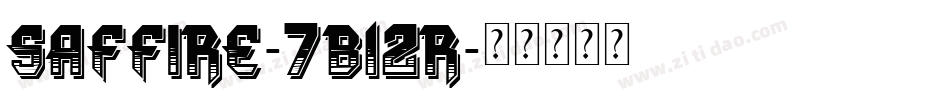 Saffire-7B12R字体转换