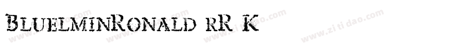 BluelminRonald-rR5K字体转换