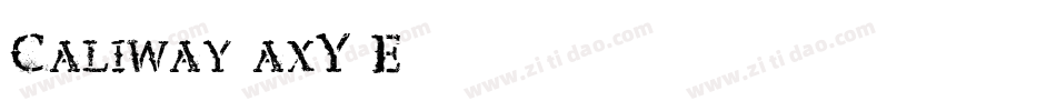 Caliway-axY4E字体转换