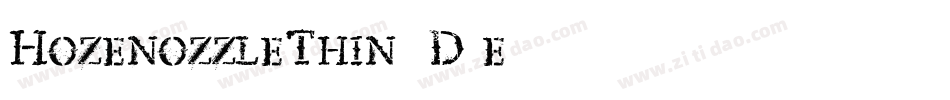 HozenozzleThin-1D4e字体转换