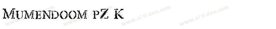 Mumendoom-pZ5K字体转换