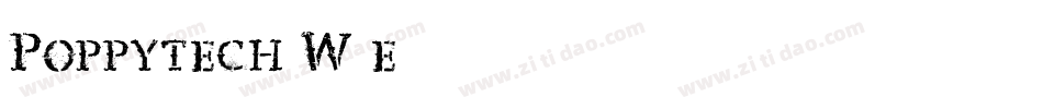 Poppytech-W4e4字体转换