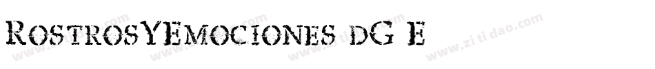 RostrosYEmociones-dG4E字体转换
