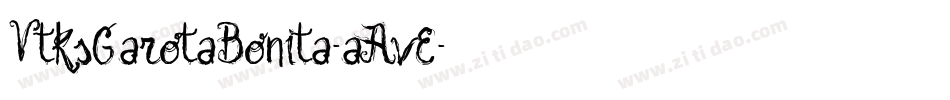 VtksGarotaBonita-aAvE字体转换