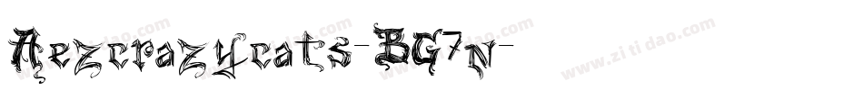Aezcrazycats-BG7n字体转换
