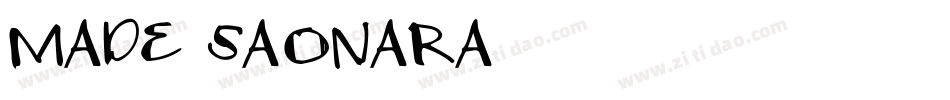 MADE-SAONARA-2字体转换