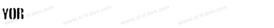 YOR字体转换
