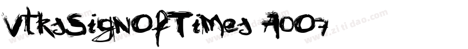 VtksSignOfTimes-A0O7字体转换