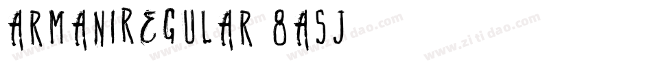 ArmaniRegular-8A5J字体转换
