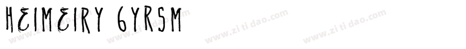 Heimeiry-6YR5M字体转换