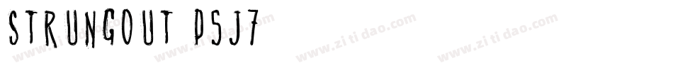 Strungout-P5J7字体转换 Strungout-P5J7字体转换