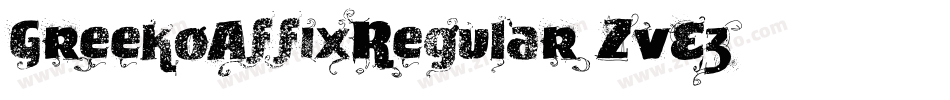 GreekoAffixRegular-ZvEz字体转换