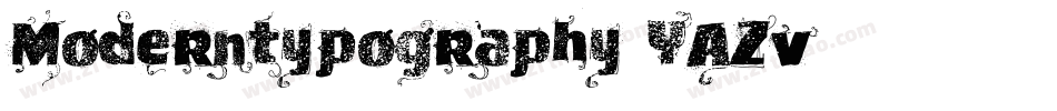 Moderntypography-YAZv字体转换