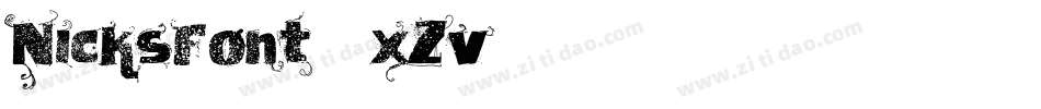 NicksFont-5xZv字体转换
