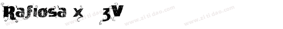 Rafiosa-x33zV字体转换 Rafiosa-x33zV字体转换