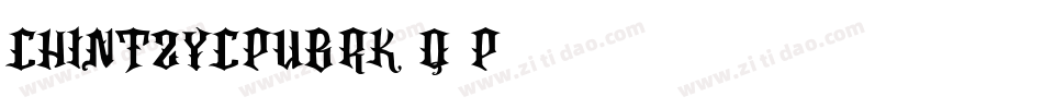 ChintzyCpuBrk-q6P6字体转换