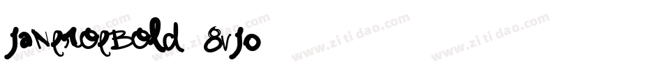 JaneRoeBold-8vj0字体转换