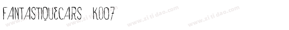 FantastiqueCars-K0O7字体转换