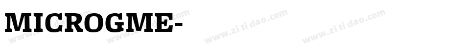 MICROGME字体转换