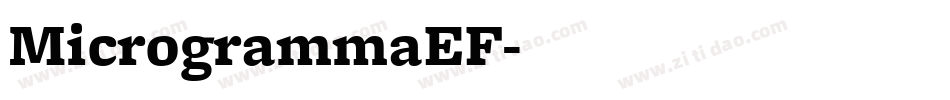 MicrogrammaEF字体转换